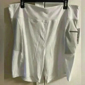 Nine West Active‎ White Stretchy Shorts 3X NWT